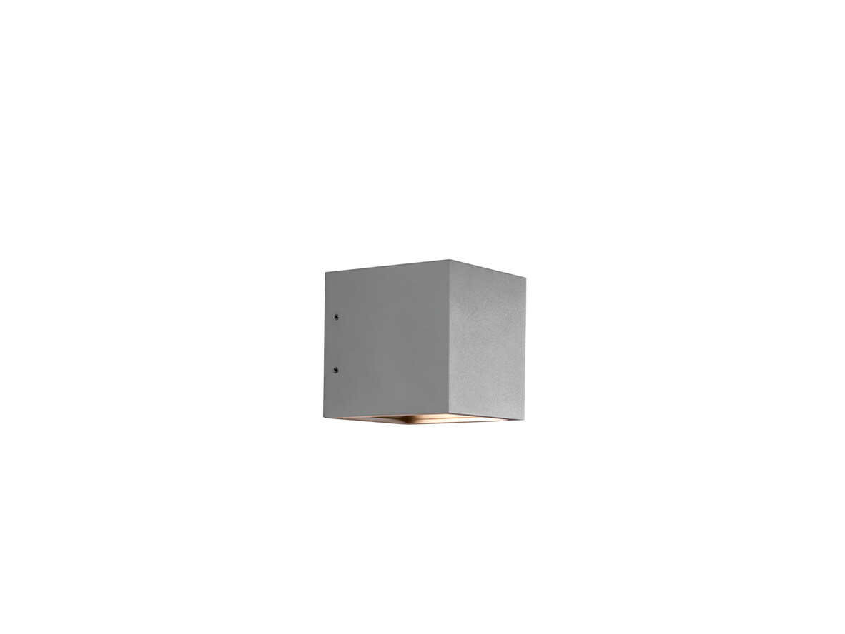 LIGHT-POINT - Cube LED Buiten Wandlamp XL 3000K Down Zilver