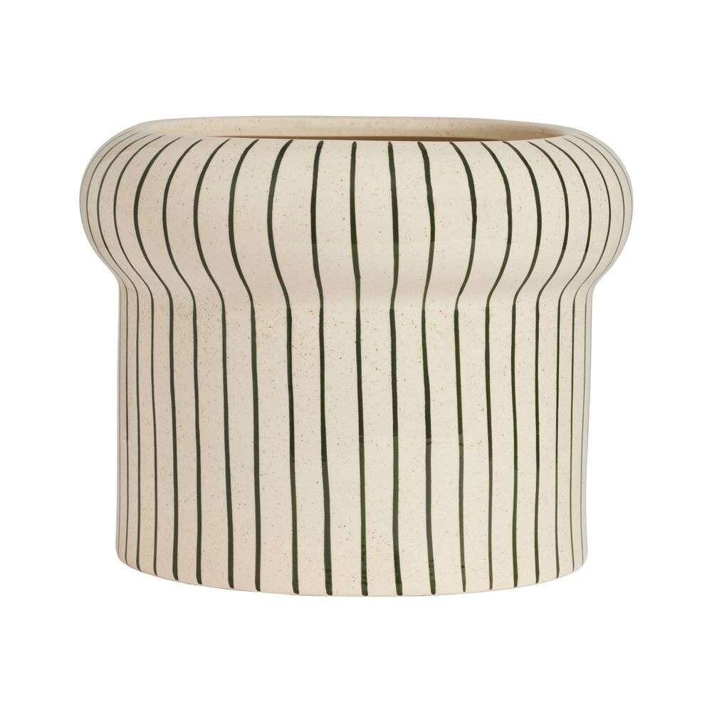 OYOY Living Design – Aki Pot Large Offwhite/Dark Green