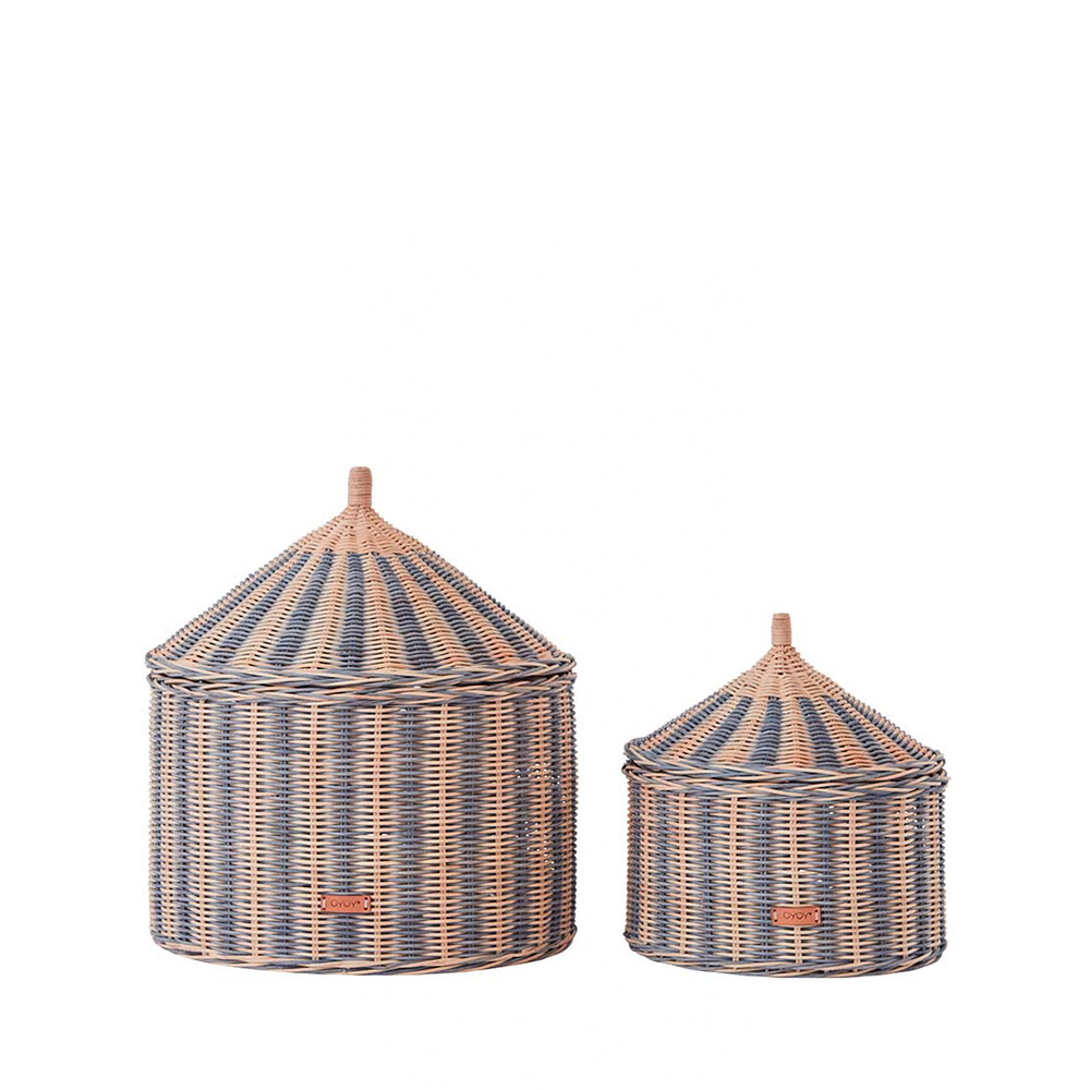 OYOY Living Design – Circus Kori Set of 2 Sininen