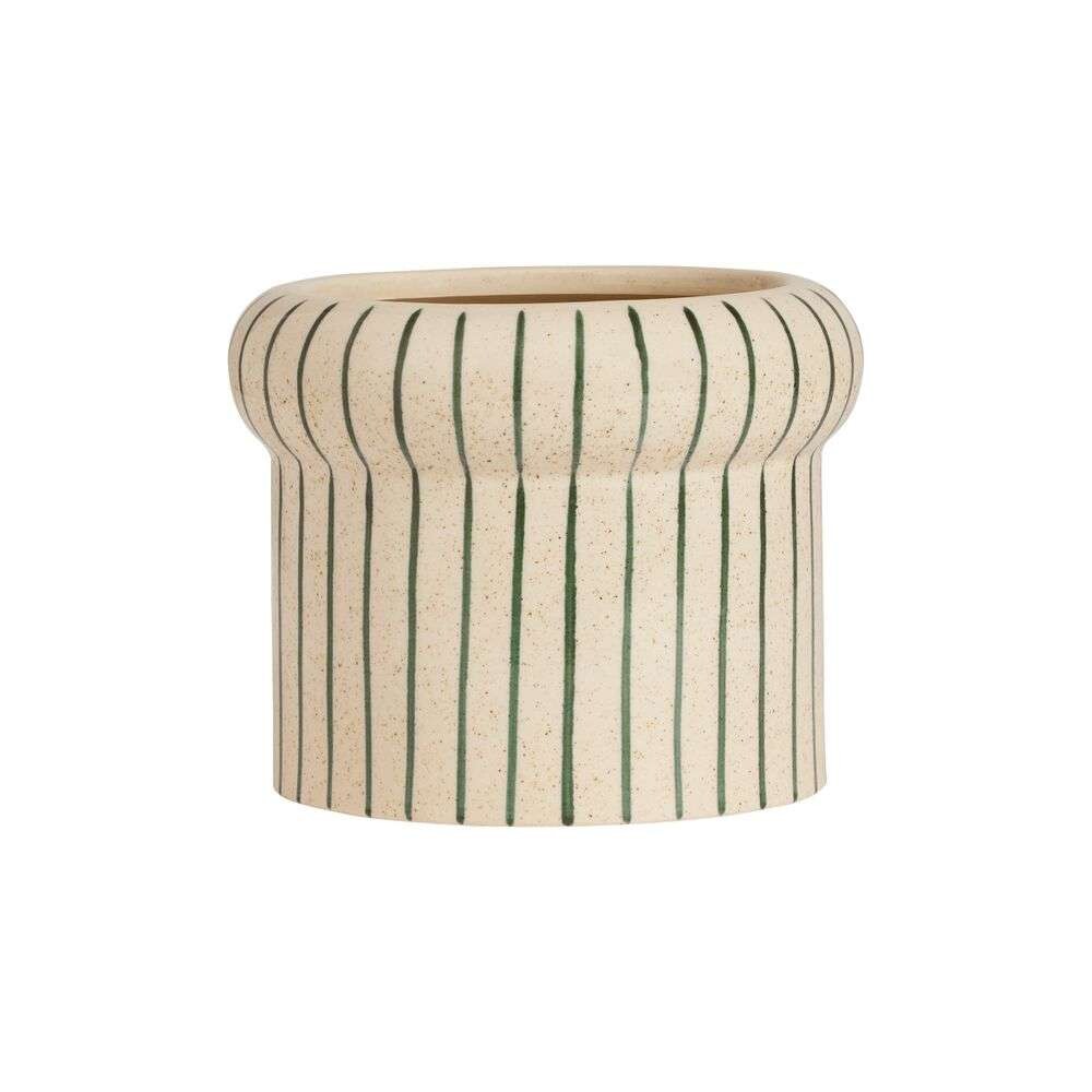 OYOY Living Design – Aki Pot Small Dark Green/White