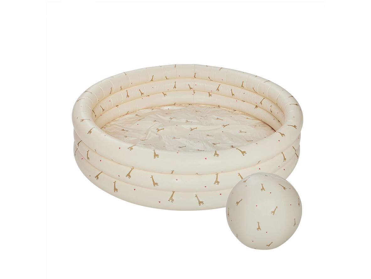 OYOY Living Design – Giraffe Swimming Pool Large & Beach Ball Butter