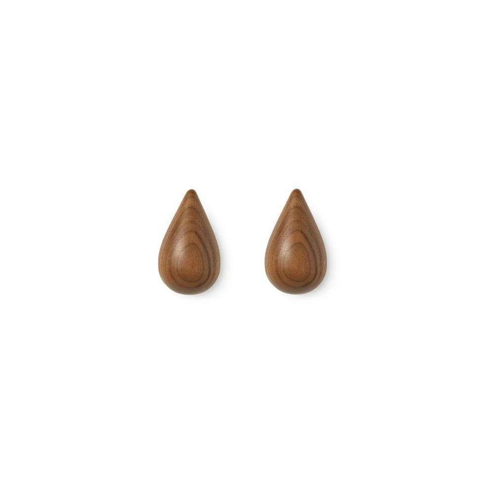 Normann Copenhagen – Dropit Hooks Small 2 pcs. Walnut Normann Copenhagen