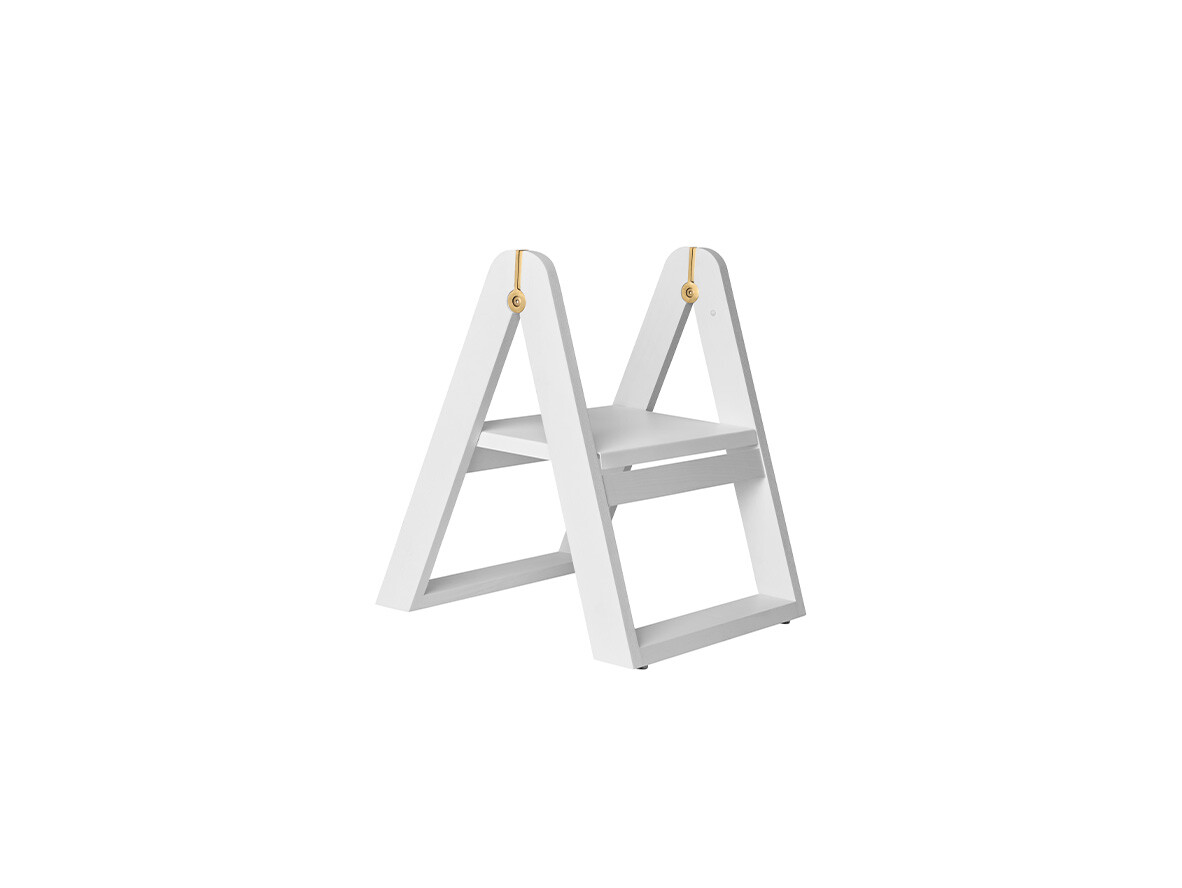 GEJST Woonaccessoires - Reech Step Stool Ladder Wit Gejst