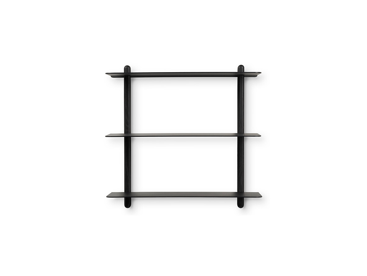 GEJST - Nivo Shelf Large A Zwart Esdoorn/Zwart