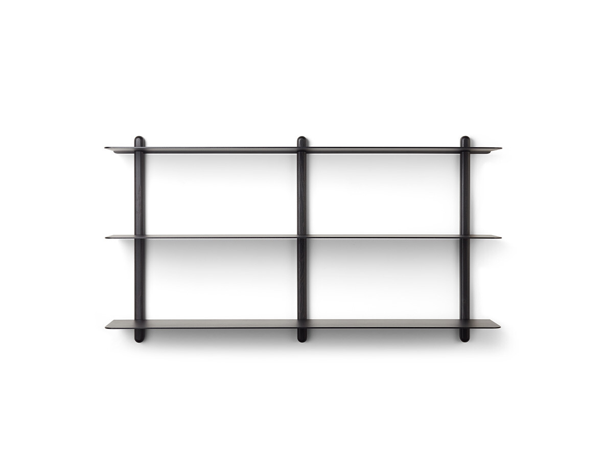 GEJST - Nivo Shelf Large D Zwart Esdoorn/Zwart