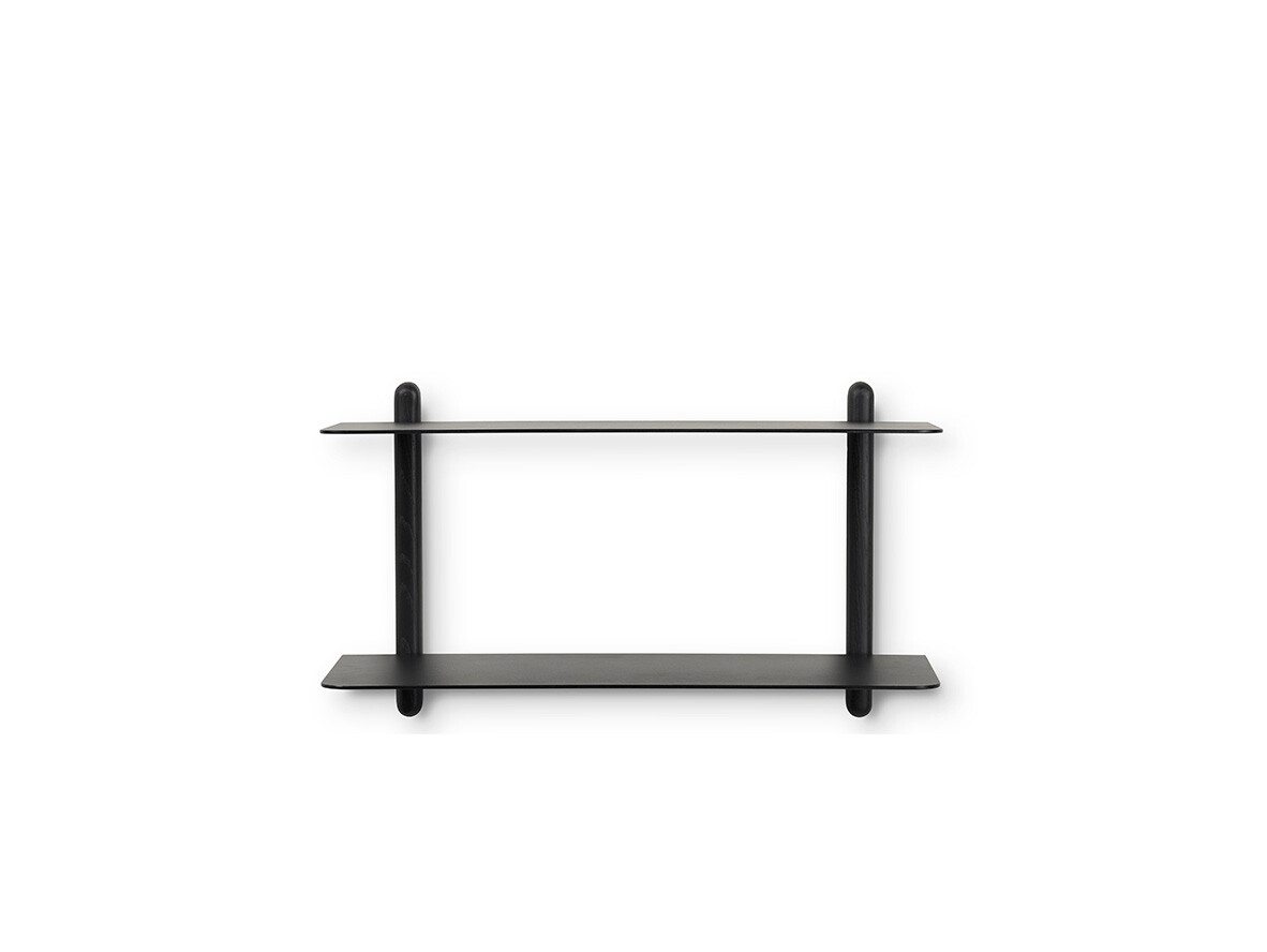 GEJST - Nivo Shelf Large F Zwart Esdoorn/Zwart