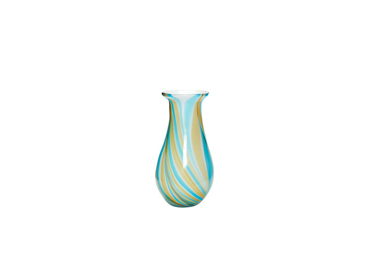 Hübsch – Kaleido Vase Blue/Yellow