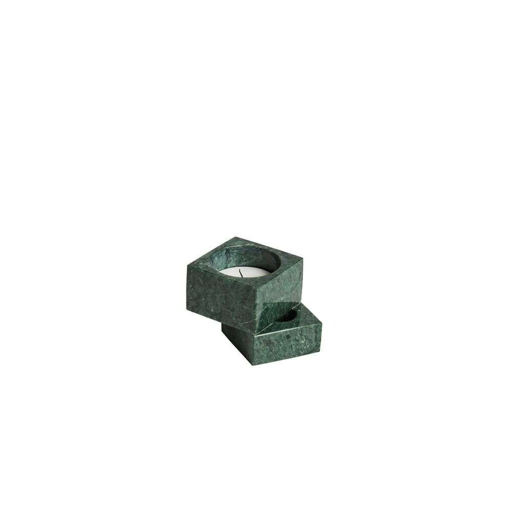 Woud – Jeu de dés 1 Candle Holder Green Marble