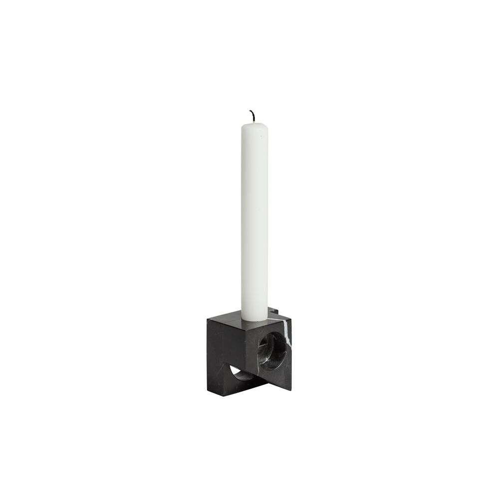 Woud – Jeu de dés 2 Candle Holder Black Marble