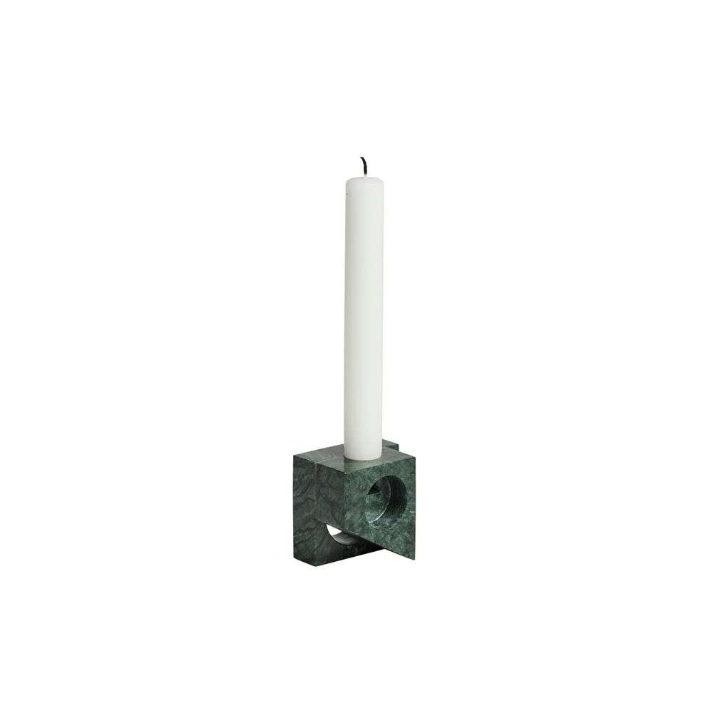 Woud – Jeu de dés 2 Candle Holder Green Marble