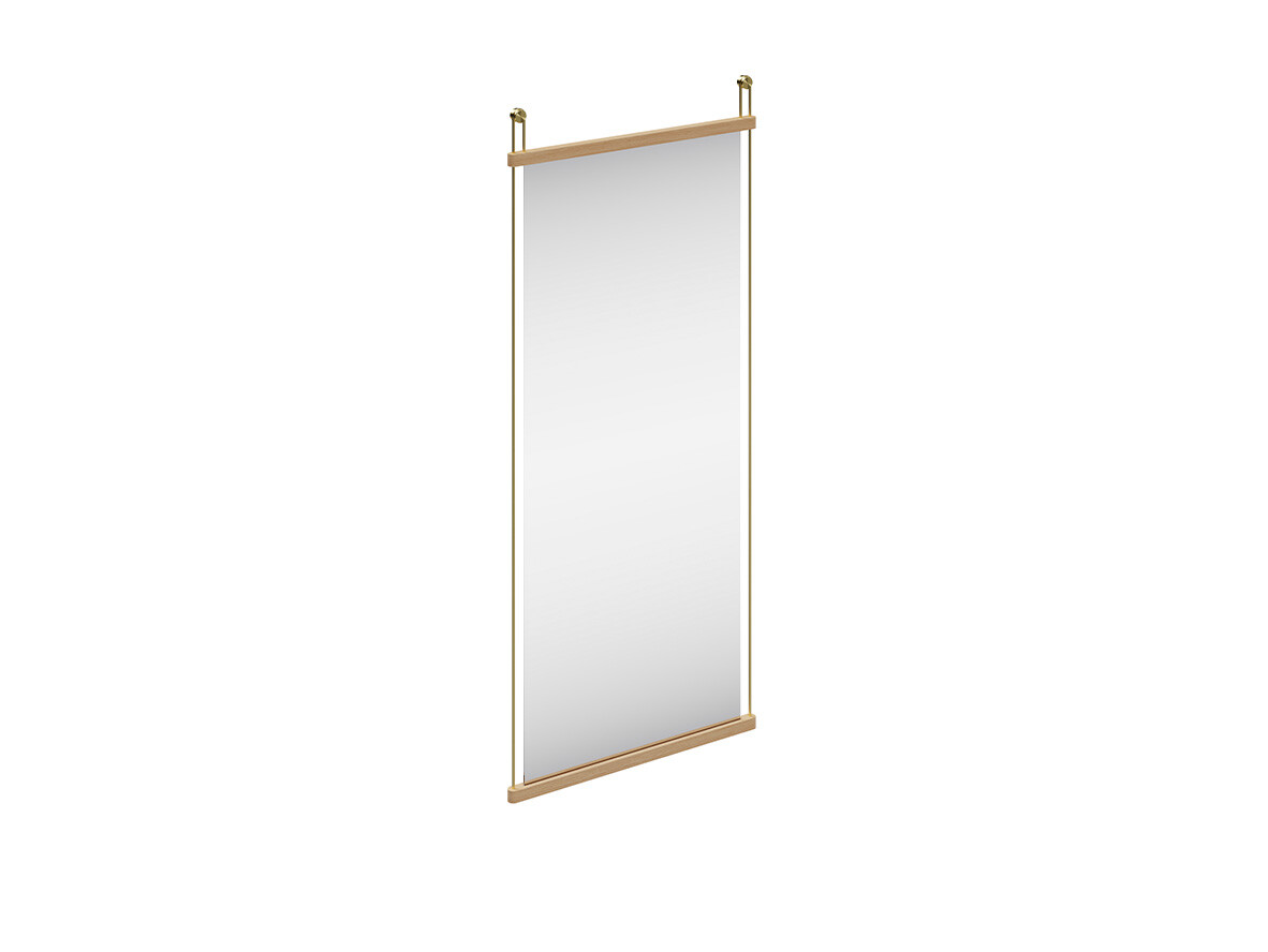 Woud – Suspended Mirror Large Tammi/Satin Messinki