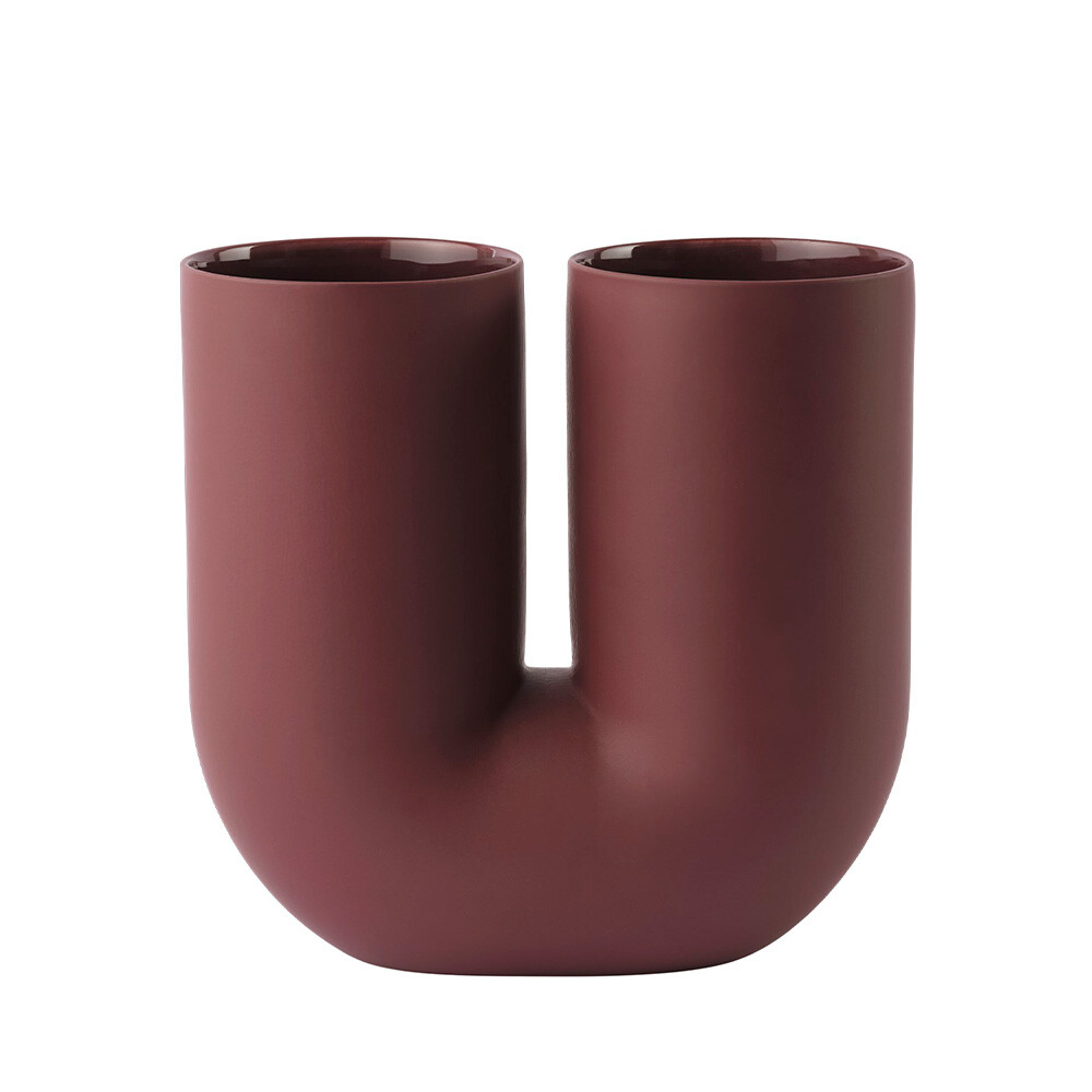 Muuto - Kink Vase H26,3 Deep Rood