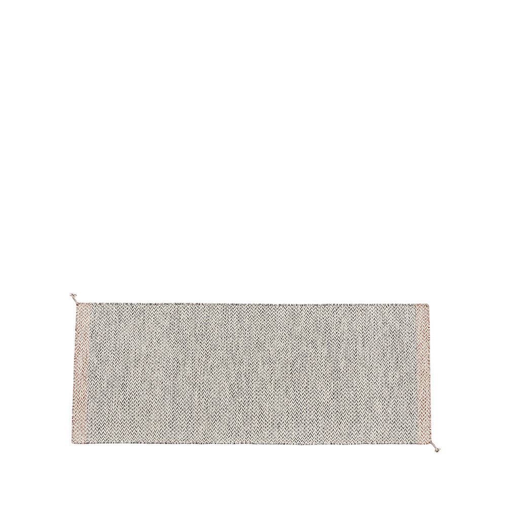 Muuto – Ply Matto rPET 200×80 Musta/Valkoinen