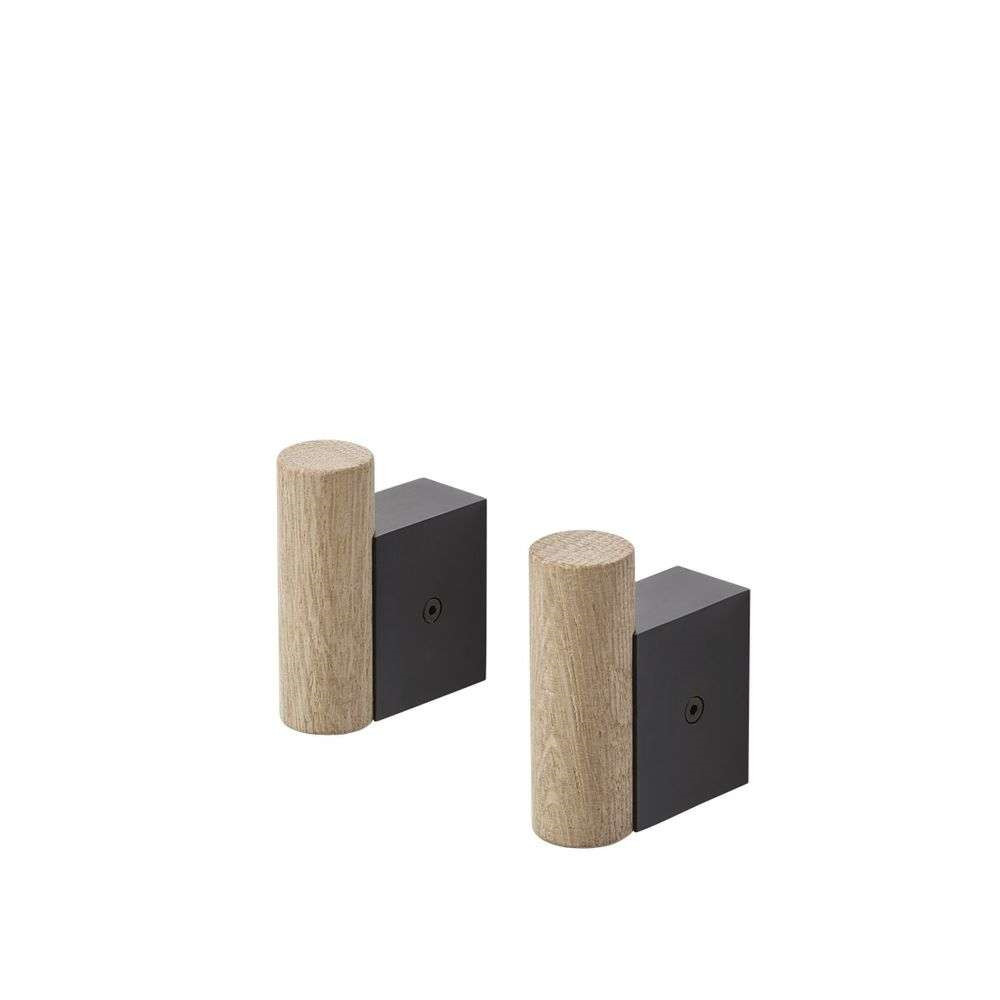 Muuto – Attach Coat Hook Set of 2 Oak/Black Muuto