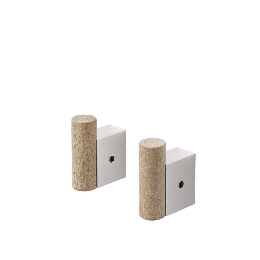 Muuto – Attach Coat Hook Set of 2 Oak/Aluminum Muuto