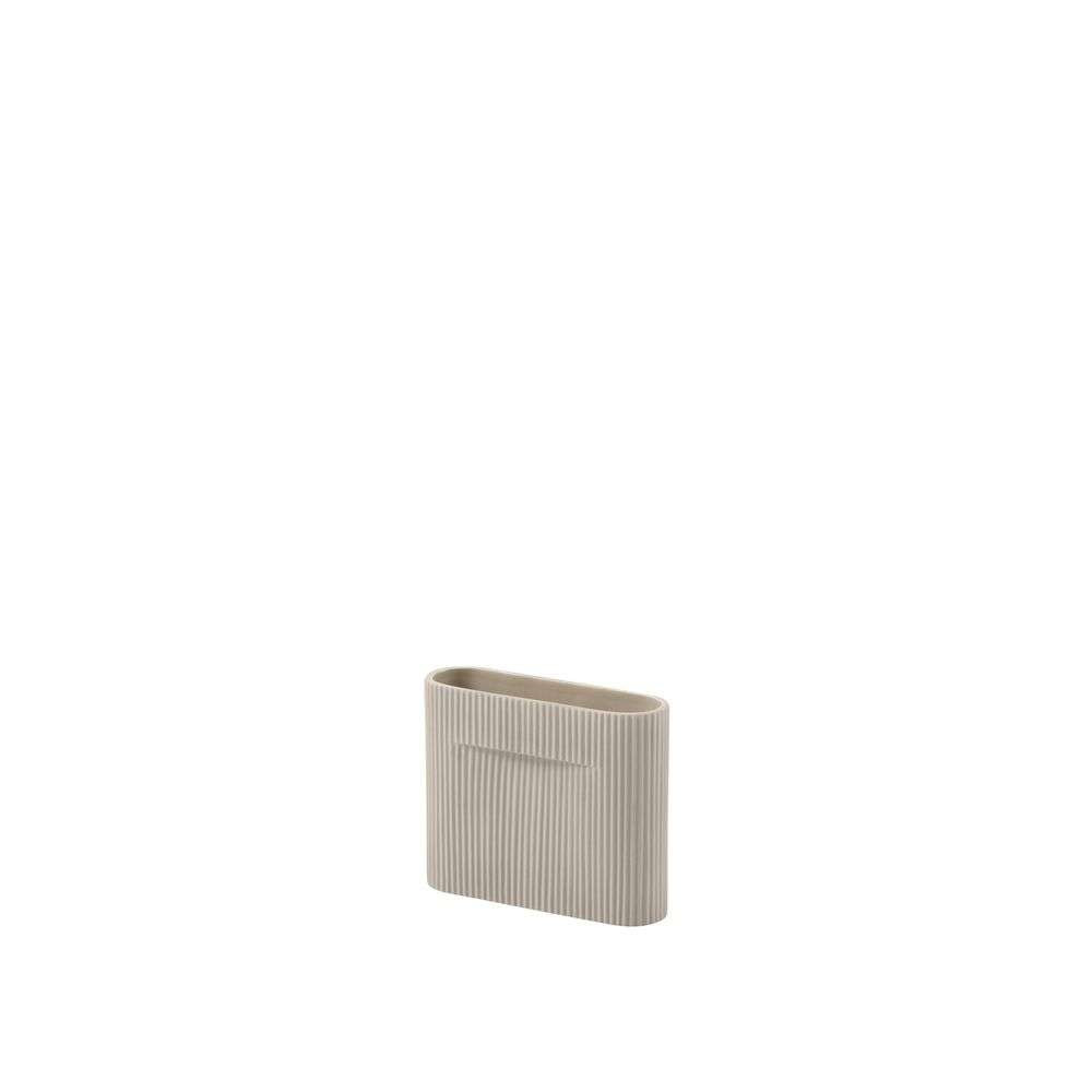 Muuto – Ridge Vase H16,5 Beige Muuto