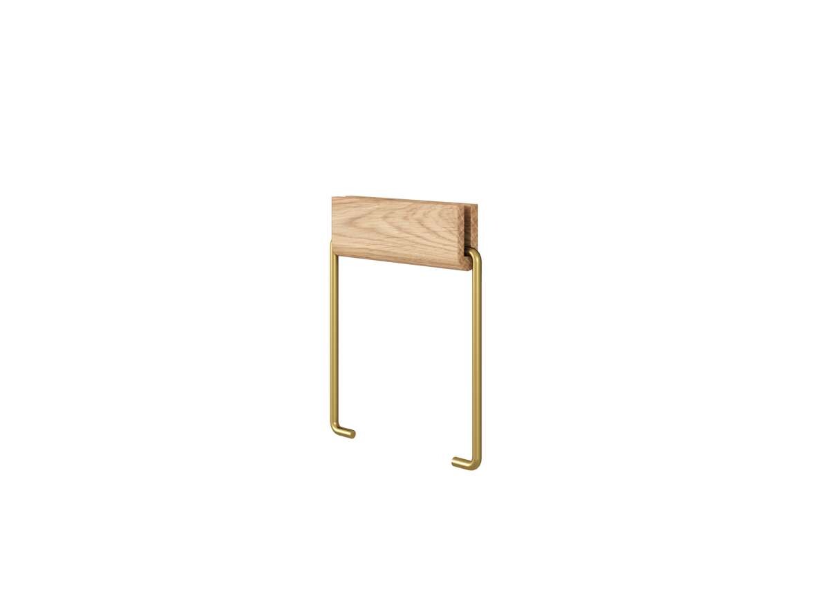 Moebe – Toilet Roll Holder Oak/Brass