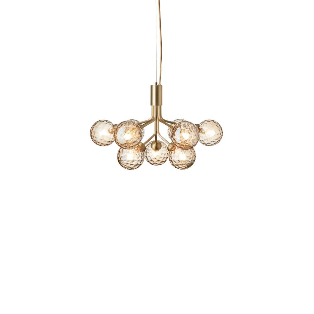 Nuura – Apiales 9 Chandelier Brushed Brass/Optic Gold Nuura