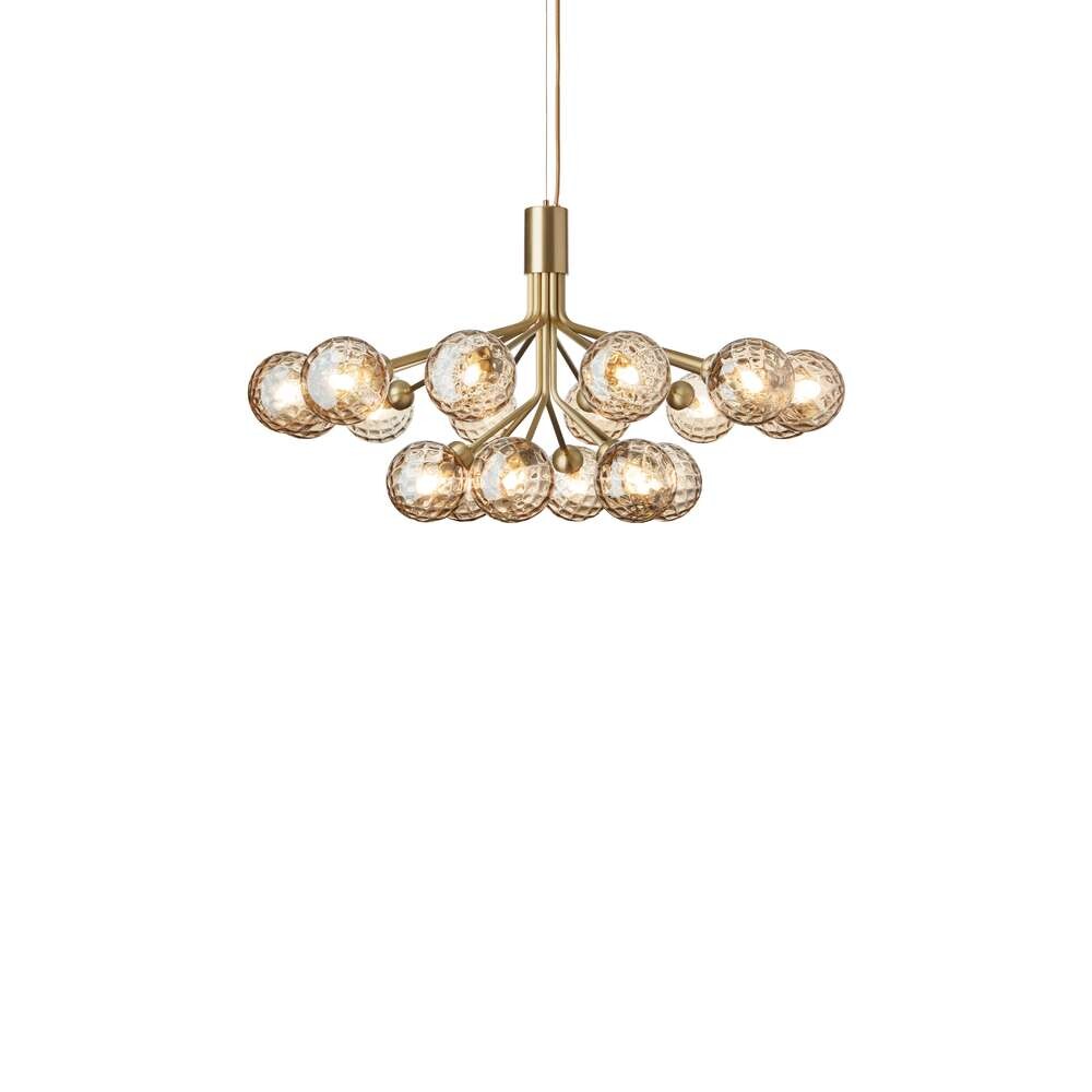 Nuura – Apiales 18 Chandelier Brushed Brass/Optic Gold