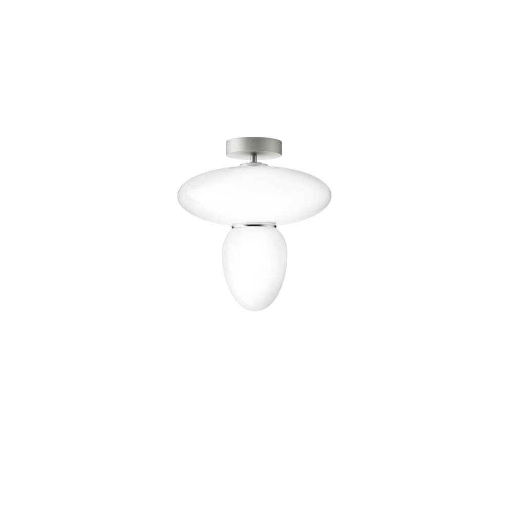 Nuura - Rizzatto 42 Plafondlamp Satin Silver/Opal