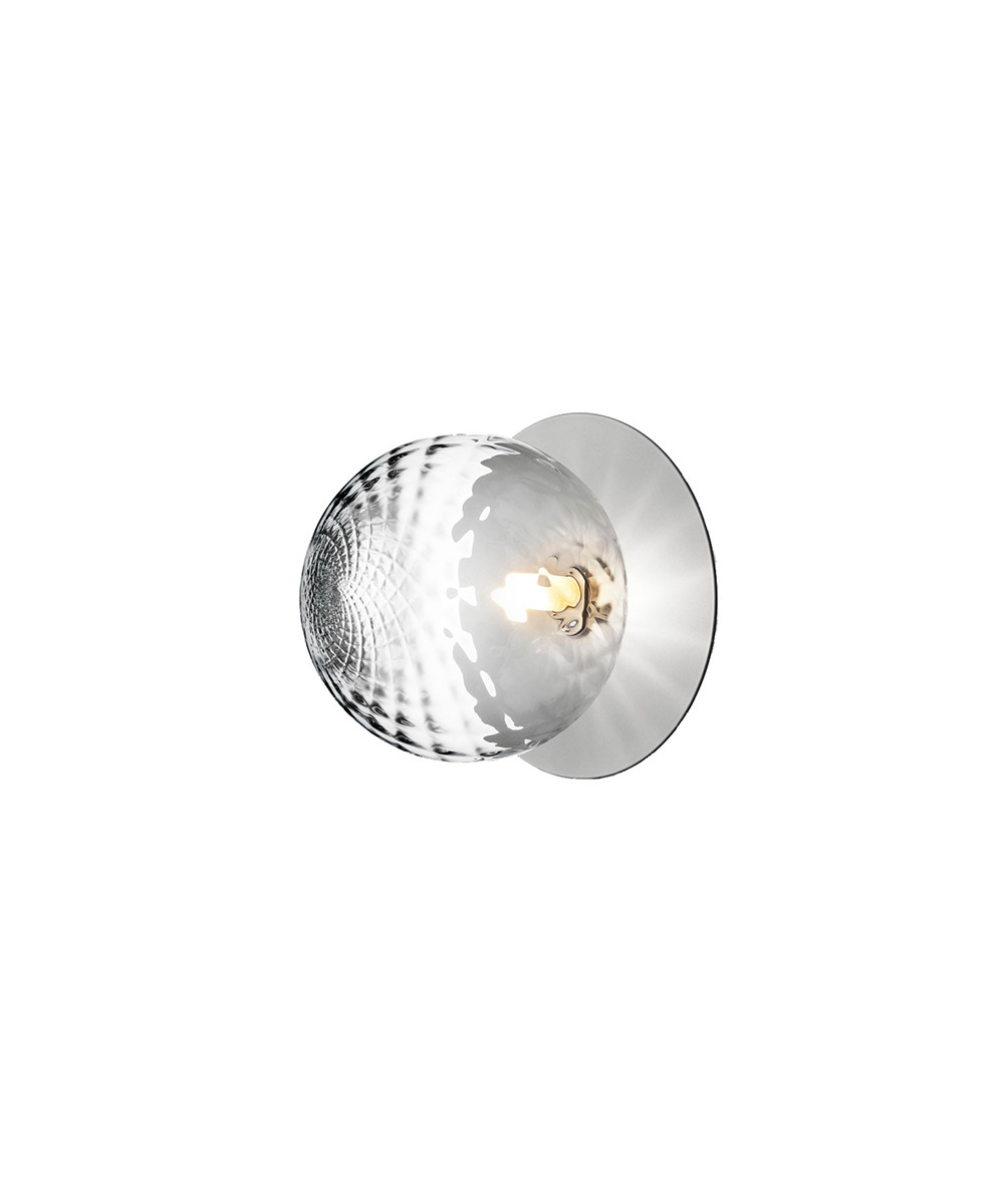 Nuura - Liila 1 Large Wandlamp/Plafondlamp Light Silver/Optic Clear Nuura
