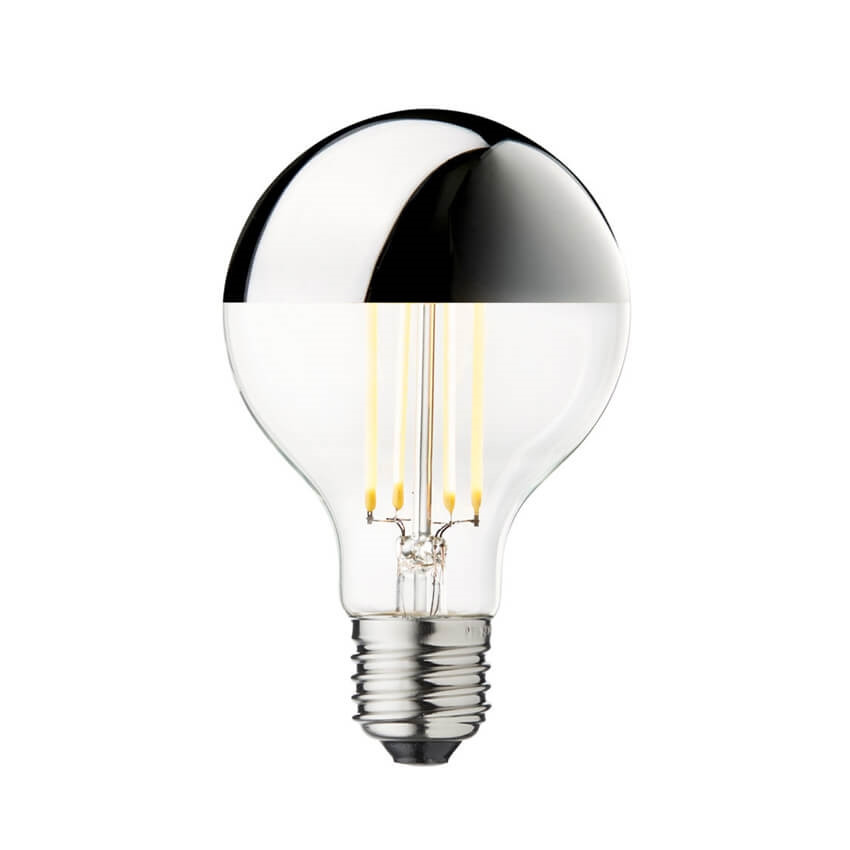 Design by Us – Lamppu LED 3,5W Globe Ø80 Crown Silver E27