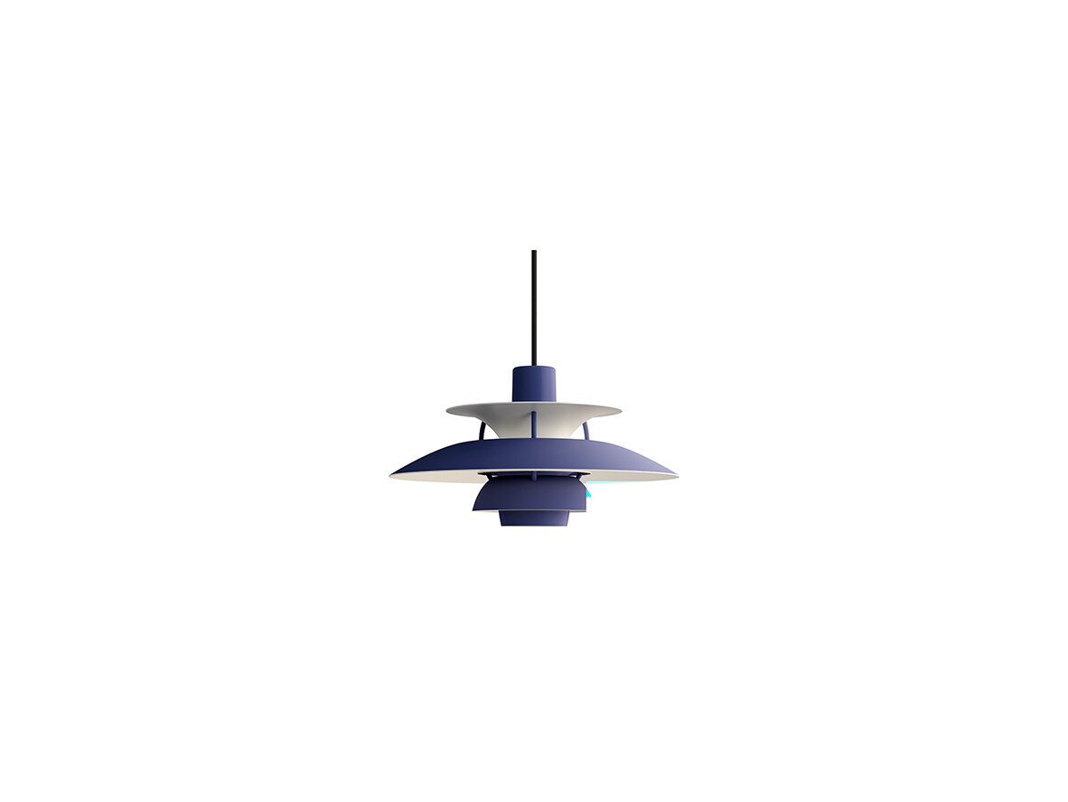 Louis Poulsen - PH 5 Mini Hanglamp Monochrome Dusty Indigo