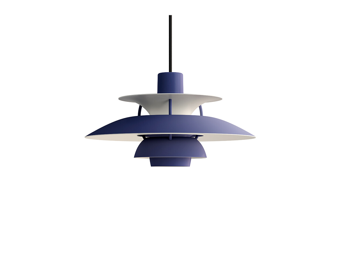 Louis Poulsen - PH 5 Hanglamp Monochrome Dusty Indigo