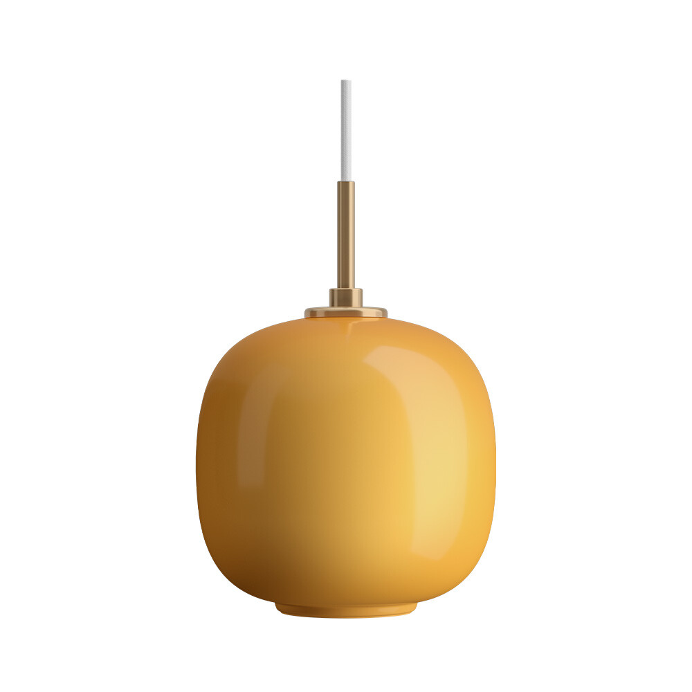 Louis Poulsen - VL45 Radiohus Hanglamp Ø175 Brass/Glossy Amber