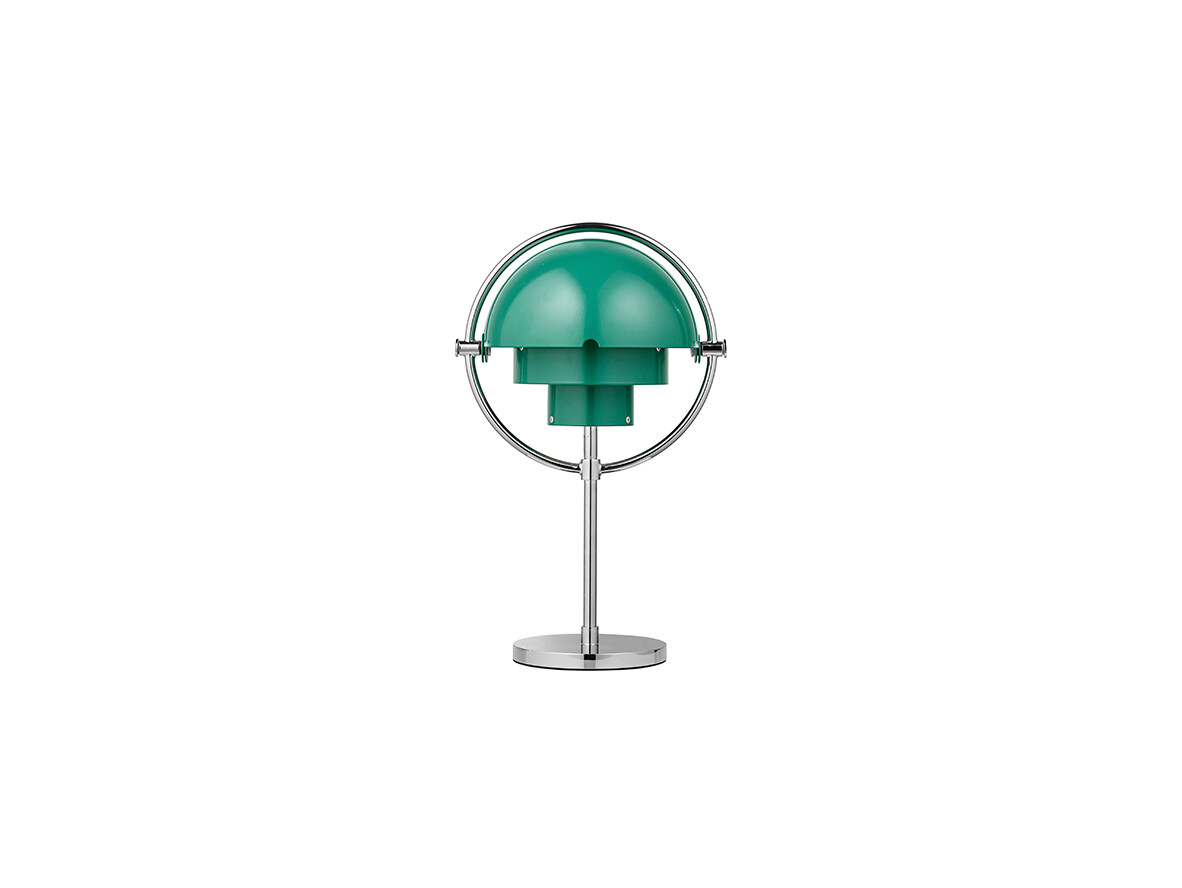 GUBI - Multi-Lite Portable Tafellamp Chroom/Teal Green