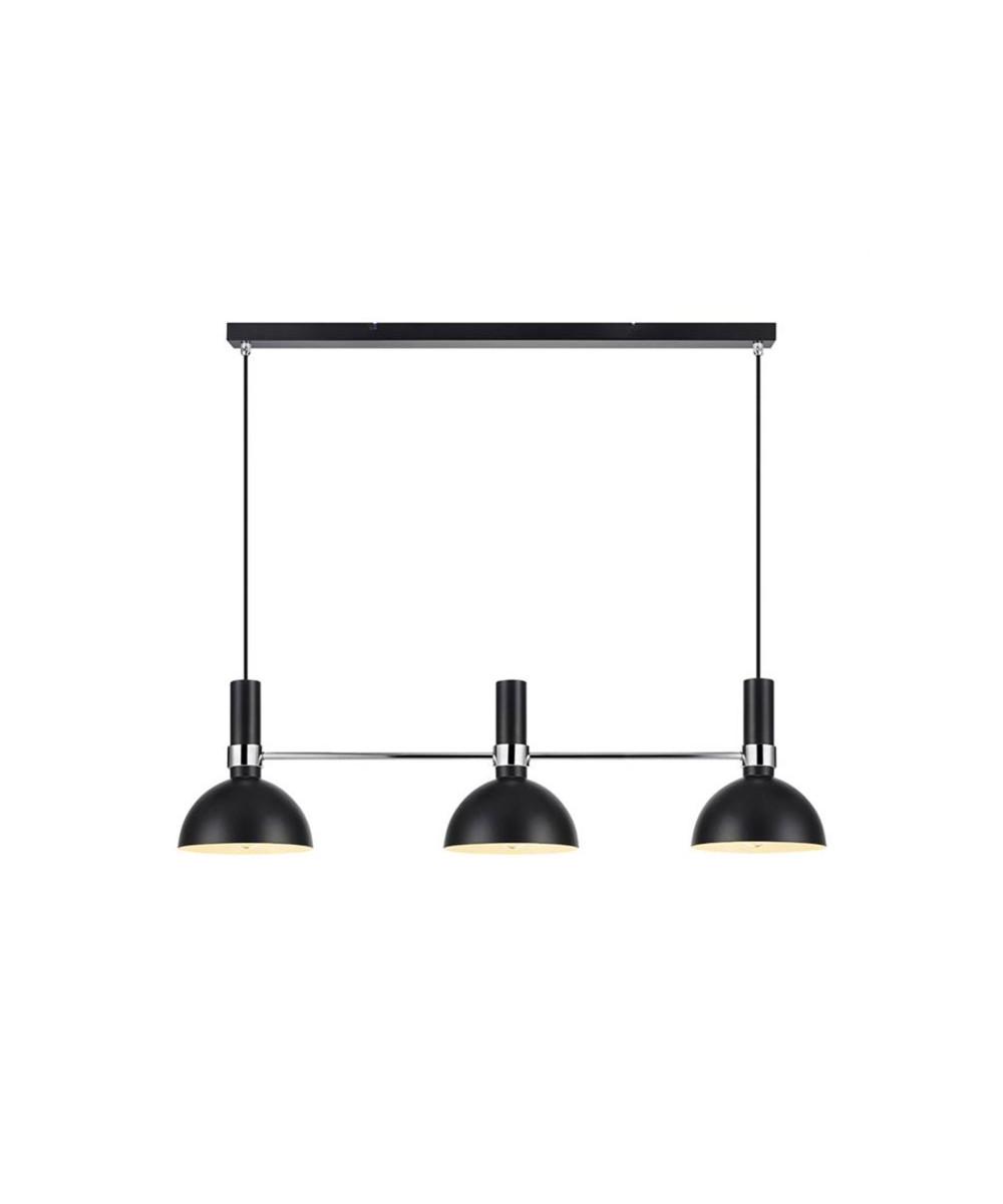 Markslöjd - Larry 3 Hanglamp Zwart/Chroom