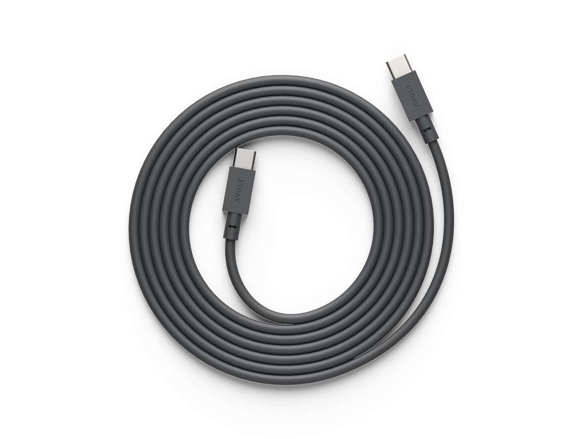 Avolt – Cable 1 USB-C to USB-C 2m Stockholm Black