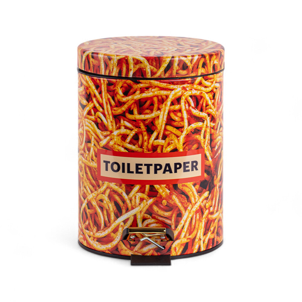 Seletti – Spaghetti Toiletpaper Home Dustbin Ø20,5xH27,5 Multicolor