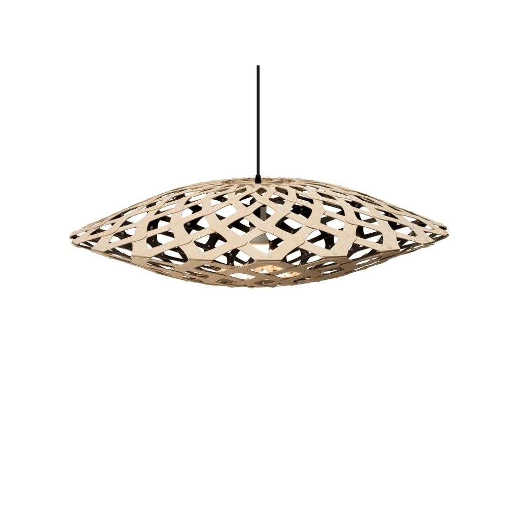 David Trubridge ltd - Flax Hanglamp Ø80 Zwart 1 Kant