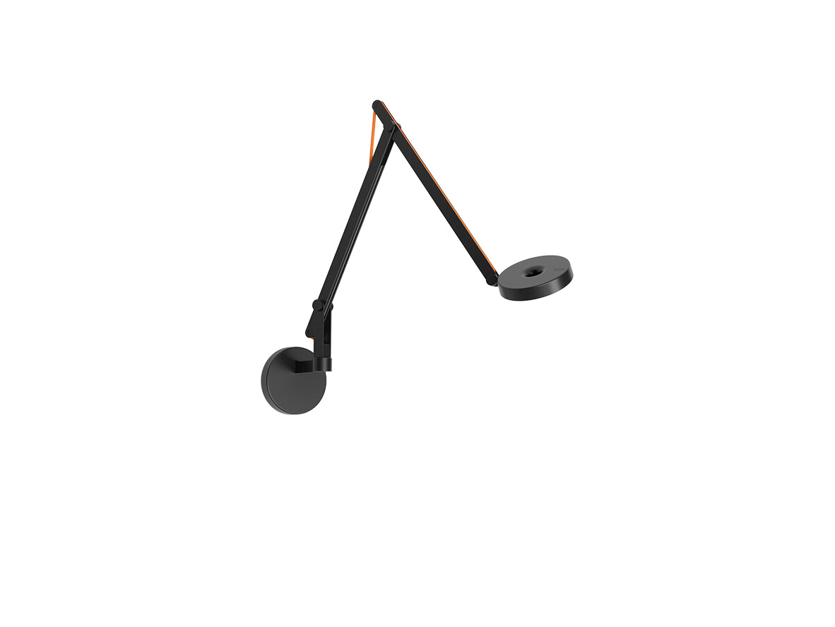 Rotaliana - String W2 Mini Wandlamp DTW Matt Black/Orange