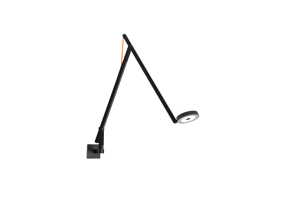 Rotaliana - String W1 Wandlamp DTW Matt Black/Orange