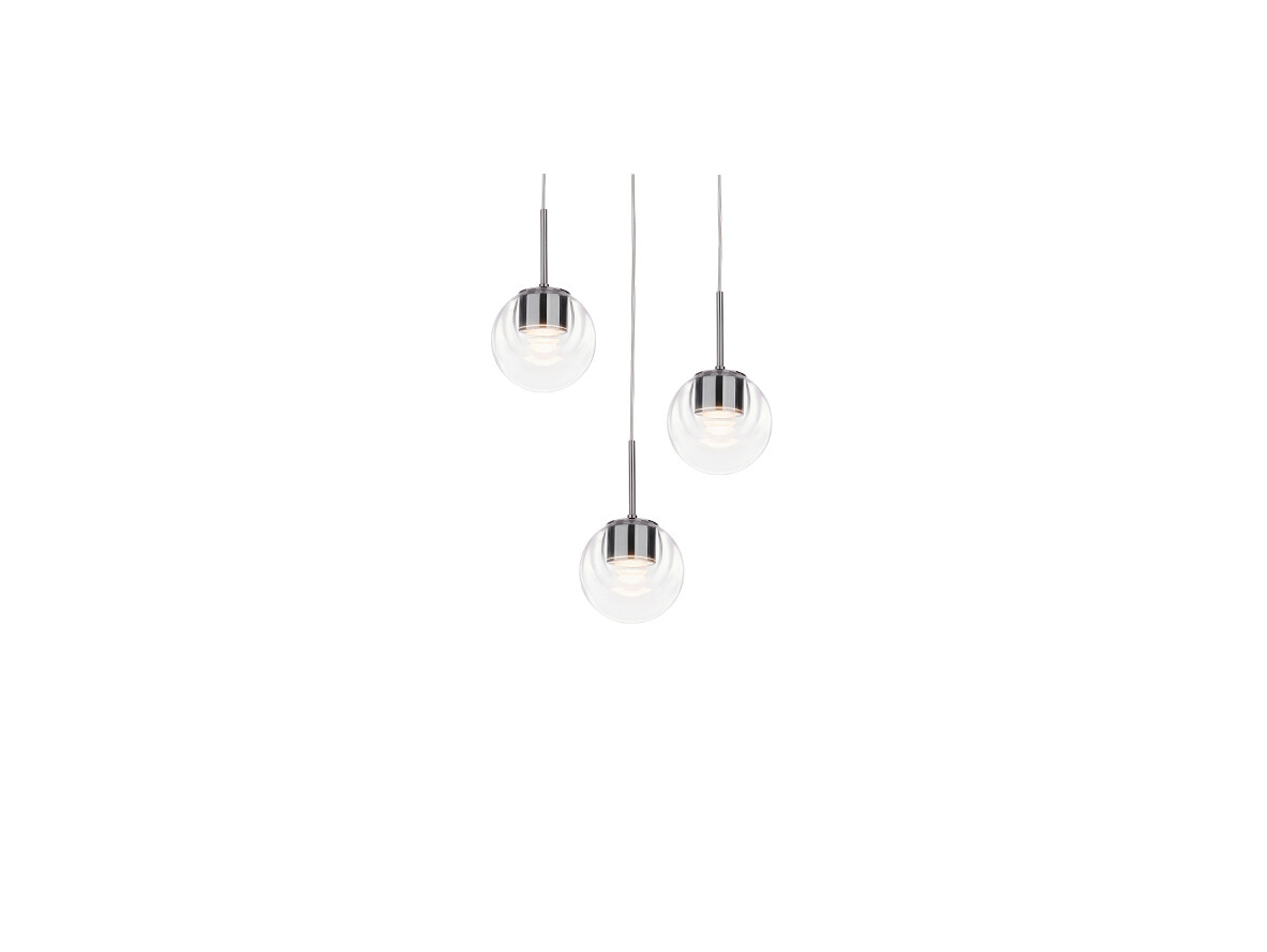 KDLN - Dew 3 Hanglamp Chrome KDLN