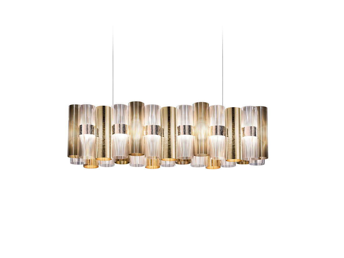 SLAMP - La Lollo Linear 100 Hanglamp Gold