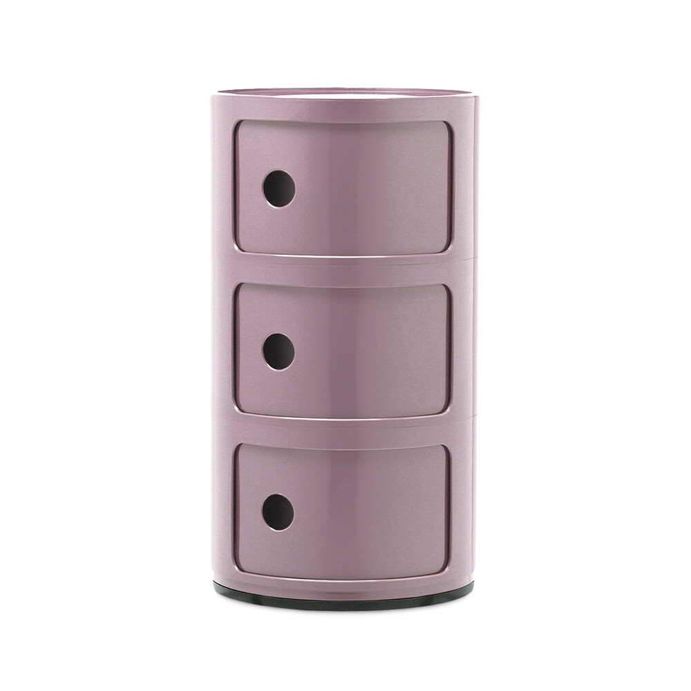 Kartell – Componibili 3 Sivupöytä Mauve