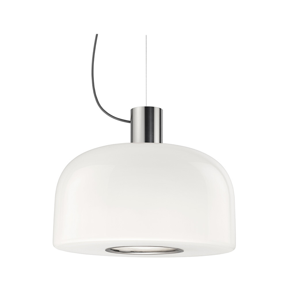 Flos - Bellhop Glas S2 Hanglamp Bright Aluminium