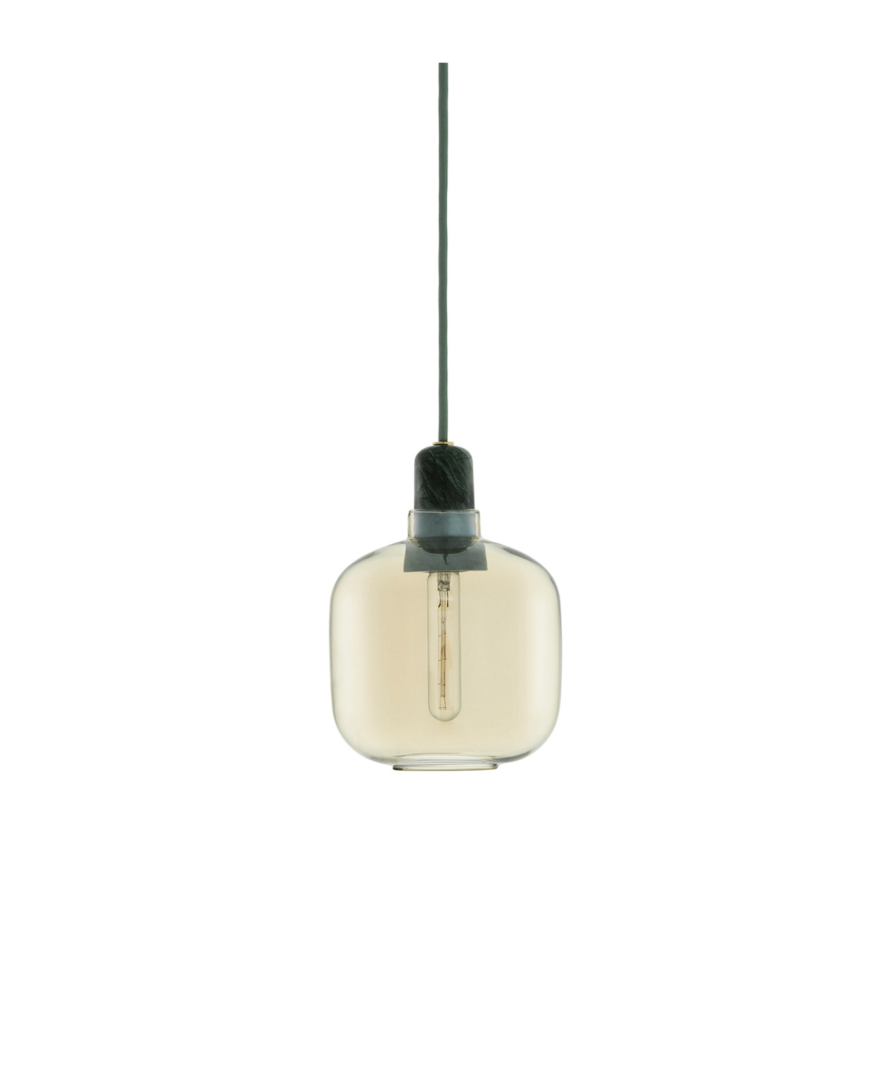 Normann Copenhagen - Amp Hanglamp Small Goud/Groen