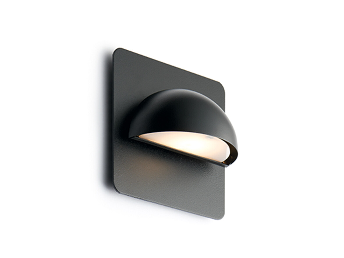 LIGHT-POINT - Rørhat Buiten Wandlamp w/Backplate Zwart