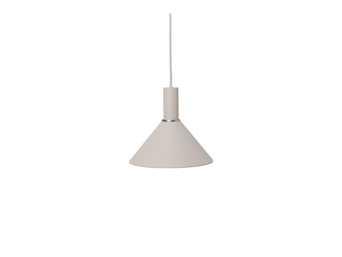 Ferm Living - Collect Hanglamp Cone Low Light Grey