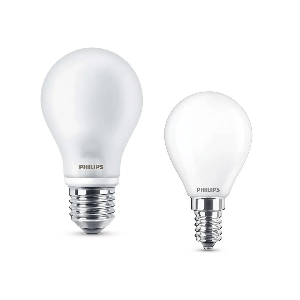 Philips – Lamppu LED 1x 806lm E27 + 1x 250lm E14