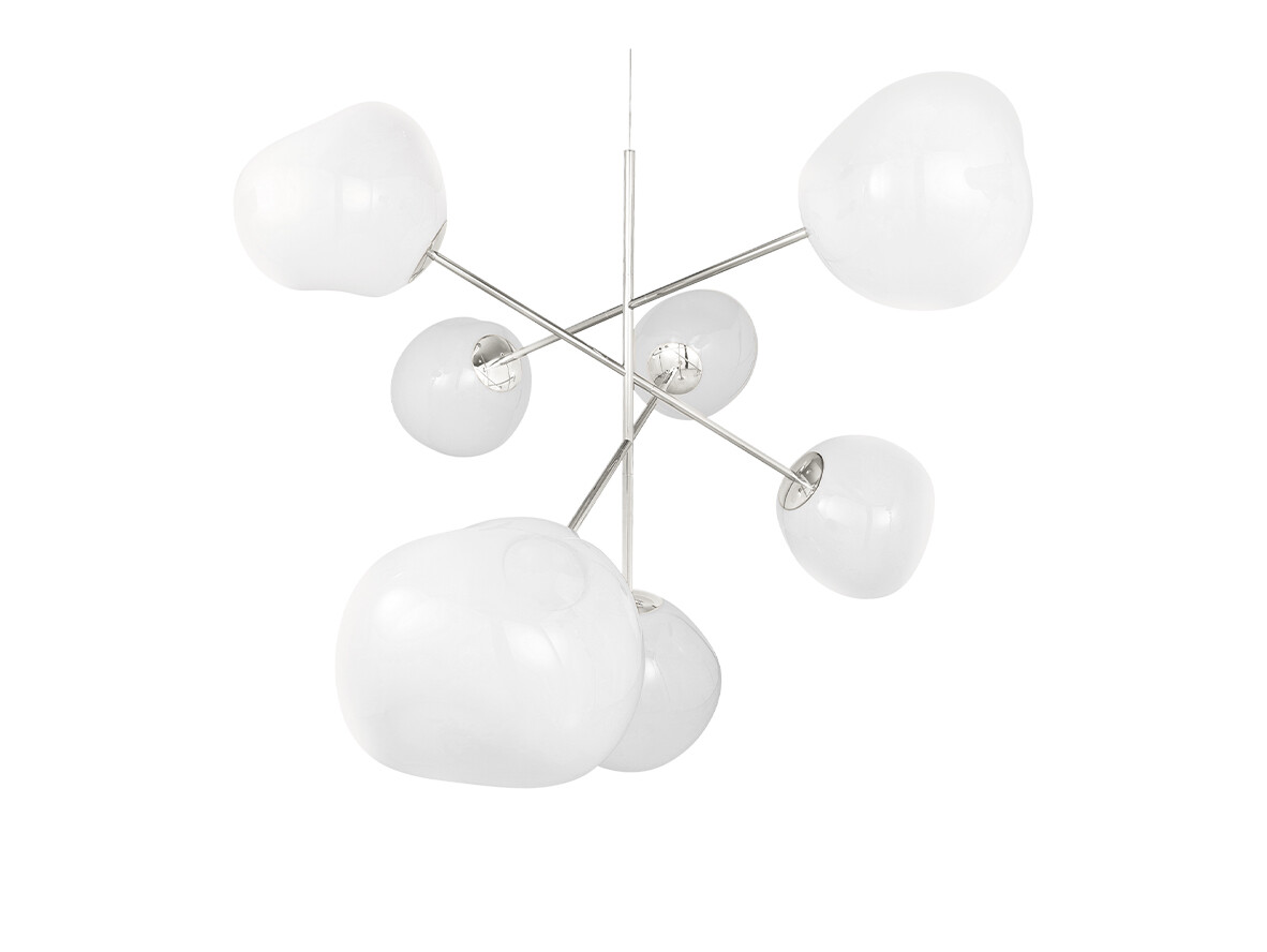 Tom Dixon - Melt Kroonluchter Large Opal/Silver