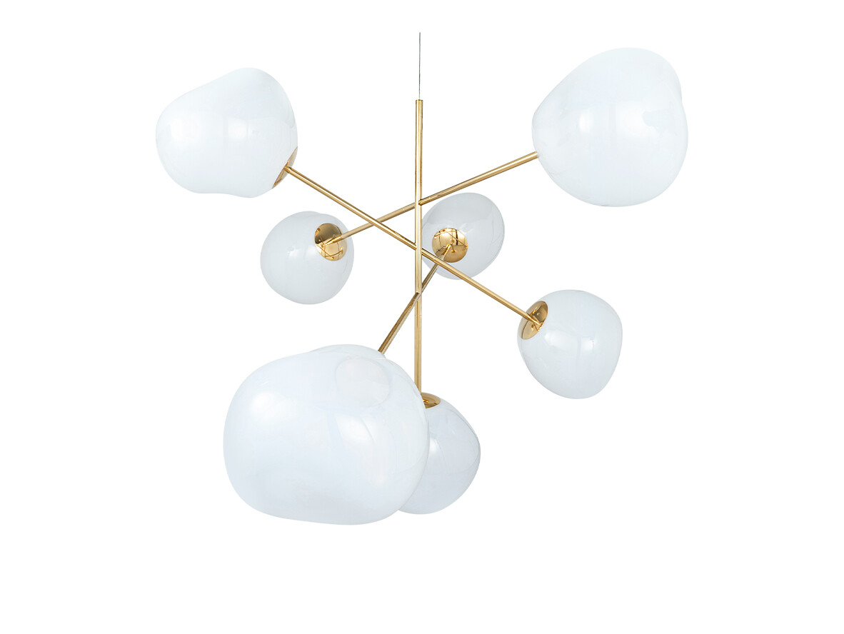 Tom Dixon - Melt Kroonluchter Large Opal/Gold