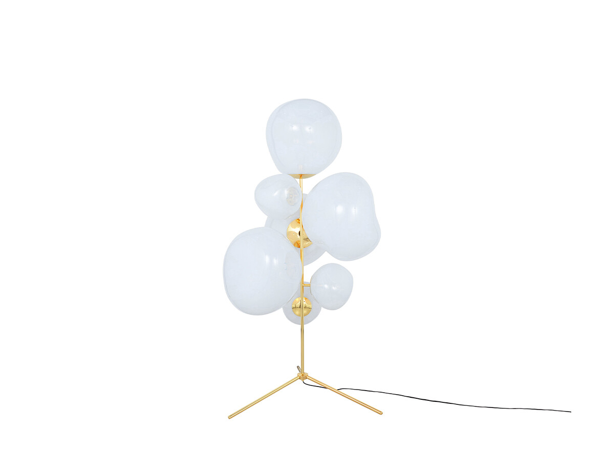 Tom Dixon - Melt Floor Chandelier Vloerlamp Gold/Opal