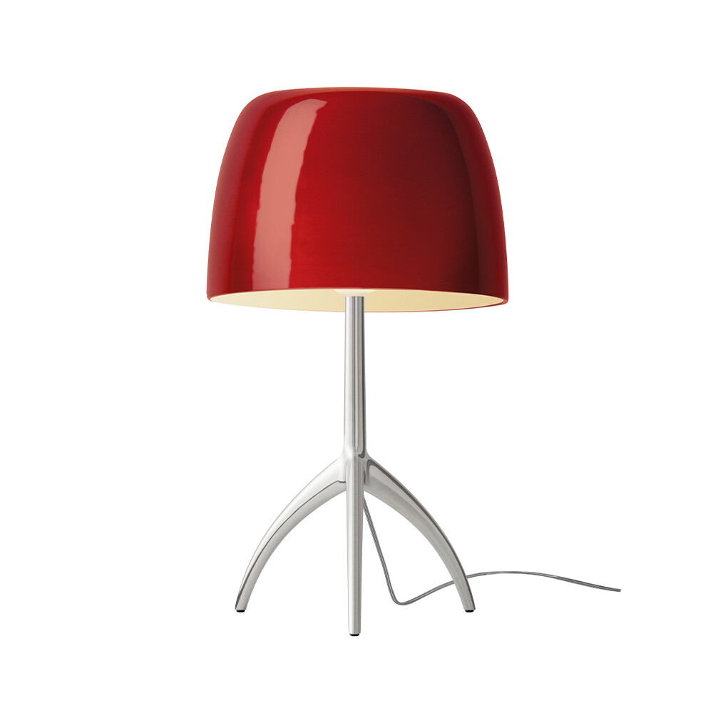 Foscarini - Lumiere Grande Taffellamp G9 Alu/Kersen