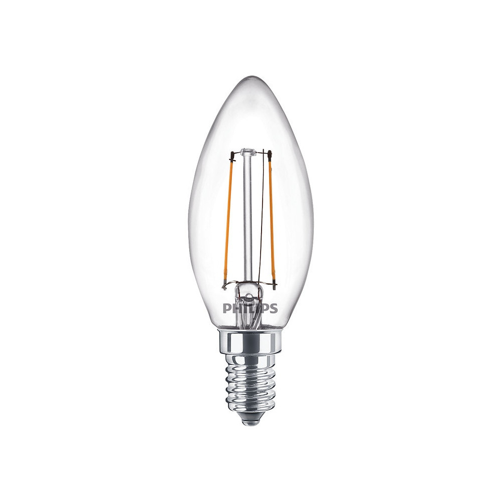 Philips – Lamppu LED 2W Lasi Kynttilä (250lm) E14