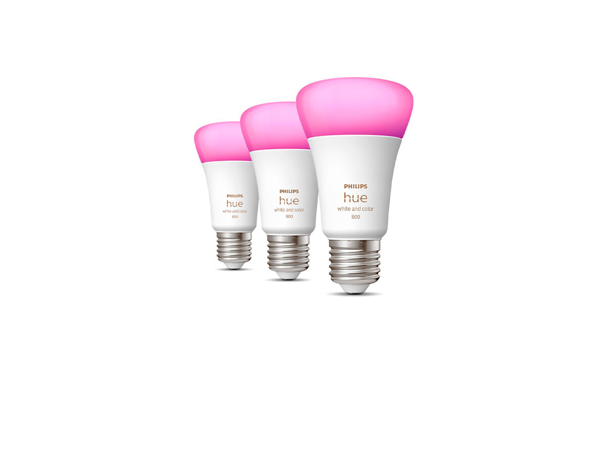 Philips Hue - Hue White/Color Amb. 6,5W Bluetooth E27 Lichtbron 3pcs Hue